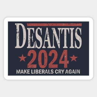 Distressed Ron DeSantis For President In 2024 Sticker